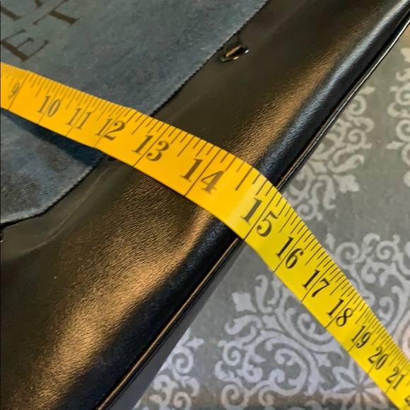 NWOT Victoria’s Secret Denim and black tote. - Picture 4 of 5